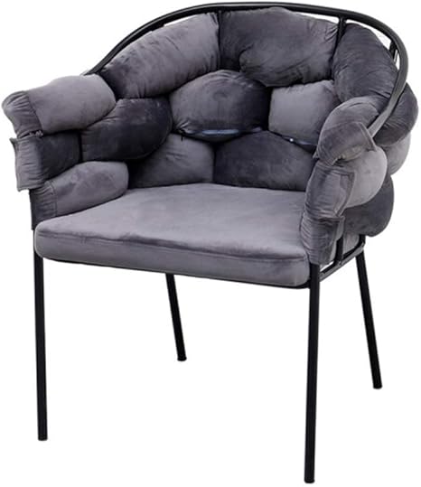 zvcv Bequemer Einzelstuhl Hohl Schmiedeeisen Computer Stuhl Lazy Couch