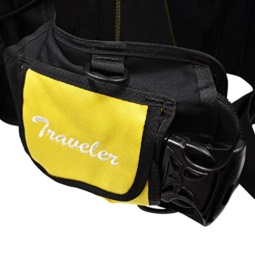 Palantic Traveler Scuba Choice Traveler Travel BCD, Yellow, Medium/Large
