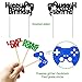 25 PCS Video Gaming Party Cake & Cupcake Toppers Gamer Party Supplies Video Game Party Supplies Game Fans Party Favors
