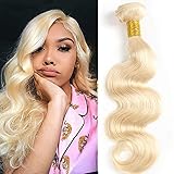 1Bundles 613 Body Wave Human Hair Light Blonde Color 100% Body Weave Human hair Extensions 100g/Bundle 3-4bundles can be full head(bundle,18