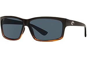 Costa Del Mar Men's Cut Rectangular Sunglasses