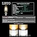 LETO B11 6W led light bulbs candelabra base Dimmable,UL Listed-60W Equivalent Light Bulbs Equivalent,LED Warm White 2700K Chandelier Bulb,E12 Candelabra Base,6-Pack