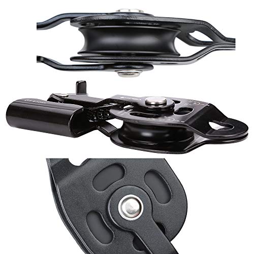 image for GYKFY 25kN Rock Ascender Climbing Pulley Drag Rise Device Gear for 8mm
