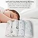 Innoo Tech Soft and Cozy Baby Receiving Large Swaddle Blankets, 100 Percent Muslin Cotton, (48x 48 Inch) - 4 Pack