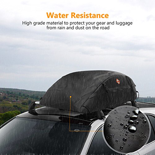 17 Cubic Feet Car Rooftop Cargo Carrier Bag, Soft Roof Top Luggage Bag