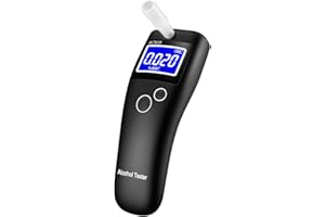 LZFYMXOK Breathalyzers for Alcohol,Portable Breathalyzer with Professional-Grade Accuracy,10 Mouthpieces, Alcohol Tester for Personal & Professional Use