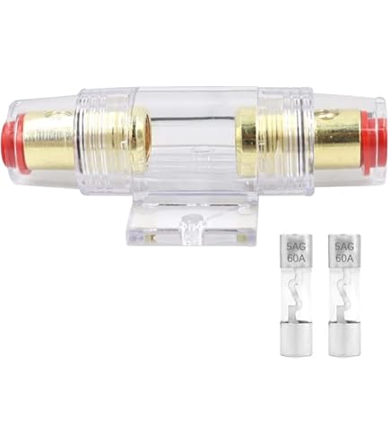 3 PCS Inline AGU Fuse Holder Kit With 100A Fuses - Perfect For Car Audio, Alarms & Compressors (Fits 4-10 Gauge Wire)