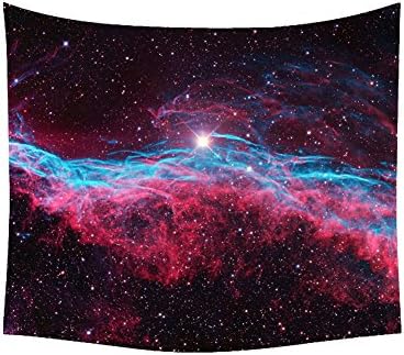 Custom Home Decor, Galaxy Space, Stars Wall Tapestry Wall Hanging Art Splatter Painting 51 x 60 inches