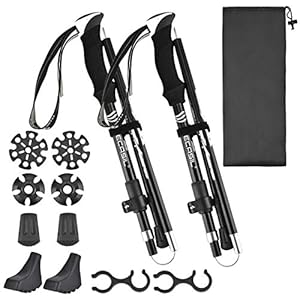 CCKOLE 7075 telescopische nordic walking stokken verstelbare trekkingstokken aluminium trekkingstokken 110 cm – 135 cm…