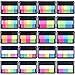 SIQUK 1560 Pieces Pop-up Index Tabs Page Markers Sticky Neon Page Flags Tabs Polka Dots and Stripes Index Flag Tabs for Marking, 20 Sets