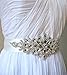 Diamante Applique, Rhinestone Applique,Crystal Bridal Sash Applique, Bridal Applique, Wedding Applique, Pearl Beaded Applique, Wedding Belt
