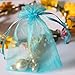 BALORAY 100pc 5x7 Inches Organza Favor Bags Mixed Colors Jewelry Pouch Bags Display