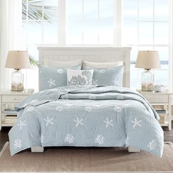 Amazon.com: Madison Park Bayside King Size Quilt Bedding