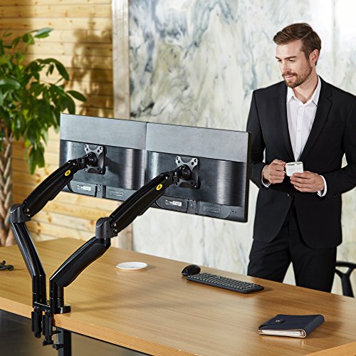 NB North Bayou Dual Monitor Desk Mount Stand Full Motion Swivel