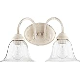 Quorum 5110-2-170 Transitional Two Light Vanity from Spencer Collection in White Finish,