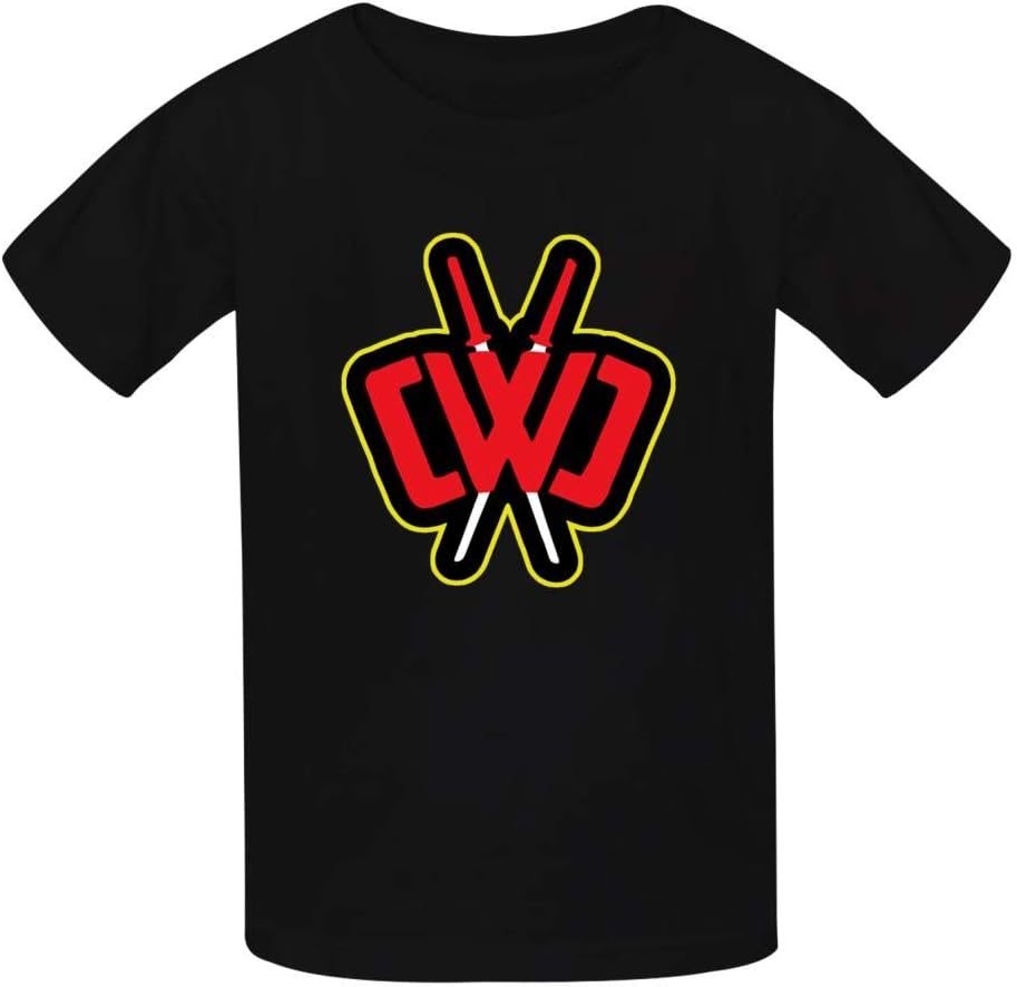 UIJ JJAA Chad Wild Clay Cwc Logo Student Children T-Shirts Fashion Comfortable Short Sleeves Black M