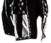 World MMA Gear Black Muay Thai Shorts Handmade Retro Design Thai Boxing Shorts for Men with US Flag Decoration