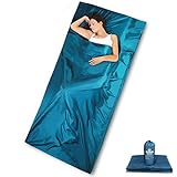 DIMPLES EXCEL Sleeping Bag Liner Travel Camping Sheet (Zipper Version)