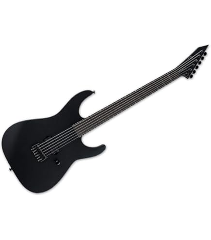 Amazon.com: ESP LTD Phoenix-7 Baritone Black Metal Electric Guitar