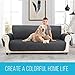 MOYMO Reversible Sofa Covers for Dogs,Couch Covers for Dogs,Sofa Slipcover,Couch Covers for 3 Cushion Couch,Sofa Covers for Living Room,Couch Protector(Sofa:Dark Grey/Beige)