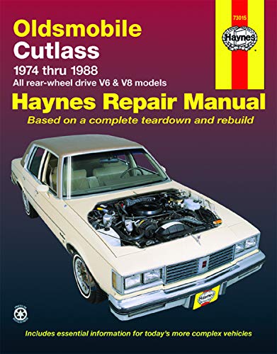 Oldsmobile Cutlass & Cutlass Supreme V6 & V8 Gas Engines (74-88) Haynes Repair Manual (Does not include info specific to diesel engine models. ... exclusion noted) (Haynes Repair Manuals)