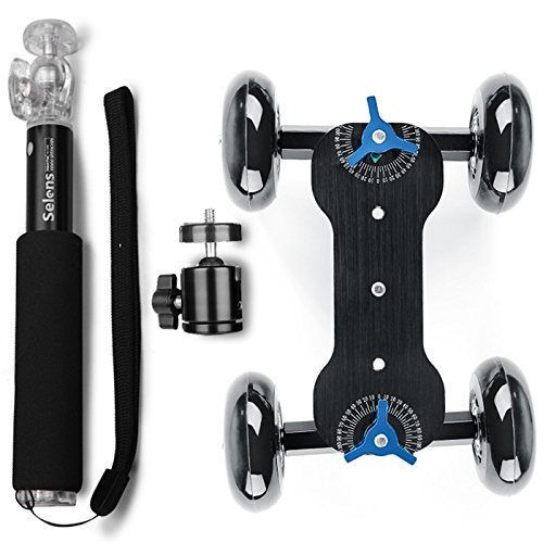 Selens Track Skater Dolly Kit Includes: Camera Dolly Table Top