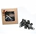 YKK Vislon Reversible Pull Slider Zipper Repair Kit Replacement 5 10 Per Pack, Size 5, Black