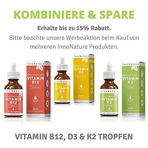 Vitamin K2 MK7 (Menachinon) 1.750 Tropfen (200µg pro Portion) in 50ml