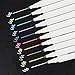 Metallic Marker Pens, Metallic Painting Pen Set of 10 Assorted Colors Brush Tip for Birthday Greeting Gift Thank You Card DIY Photo Album by Taotree