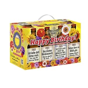 Bierundmehr Geburtstags Bier im 8er Geschenkkarton (8 x 0.33 l)