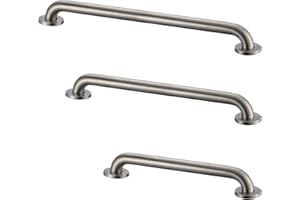 Stardrix Grab Bar Bundle for ADA Compliance, Brushed Stainless Steel Grab Bar Set for Commercial and Residential Restrooms, 1.5" Diameter - 18", 36", 42" - Pack of 3