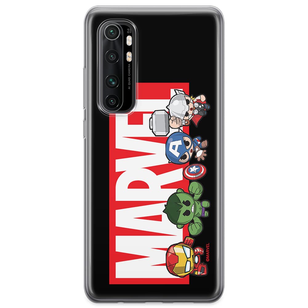 ERT GROUP mobile phone case for Xiaomi MI NOTE 10 Lite original and officially Licensed Marvel pattern 010 optimally adapted to the shape of the mobile phone, case made of TPU