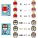 MALLMALL6 40Pcs Superhero Make a Face Stickers Party Favors Games Superheroes Birthday Party Supplies Captain Sticker Comics Hero League Room Decorations Wall Decals DIY Crafts for Kids Boys Girls
