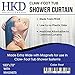 HKD-Designs Clawfoot Tub Shower Curtain Extra Wide Low Odor 180x70 Inches White or Frost (Frost)