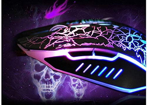 ZXC Illuminated Mouse USB Cable Optical Gaming Mouse Four-Speed Mobile Internet Cafe Business Office Entertainment - Thumbnail 6