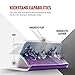 Luckiefind Compatible with LG K20 V (VS501) / LG K20 Plus/LG Harmony/LG Grace LTE. PU Leather Flip Wallet Credit Card Cover Case. (Wallet Purple Vine)