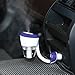 Car Styling Power Protection Humidifier Aromatherapy Essential Oil Diffuser Air Purify with Dual USB Port(Blue)