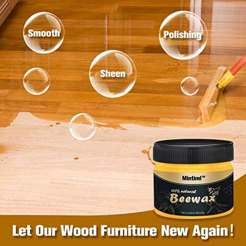 CHARMINER Wood Seasoning Beewax, Traditional Beeswax Polish