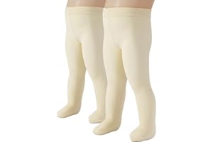 CALZITALY 2 Pairs - Baby Girl Plain Microfibre Semi Opaque Pantyhose | Newborn Pantyhose | 40 Den | 3 To 24 Months