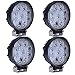 STANSEN 4 pcs x 27W Round Waterproof LED Working Light 9LED SUV Off road Boat Headlight Flood Driving Fog work Light