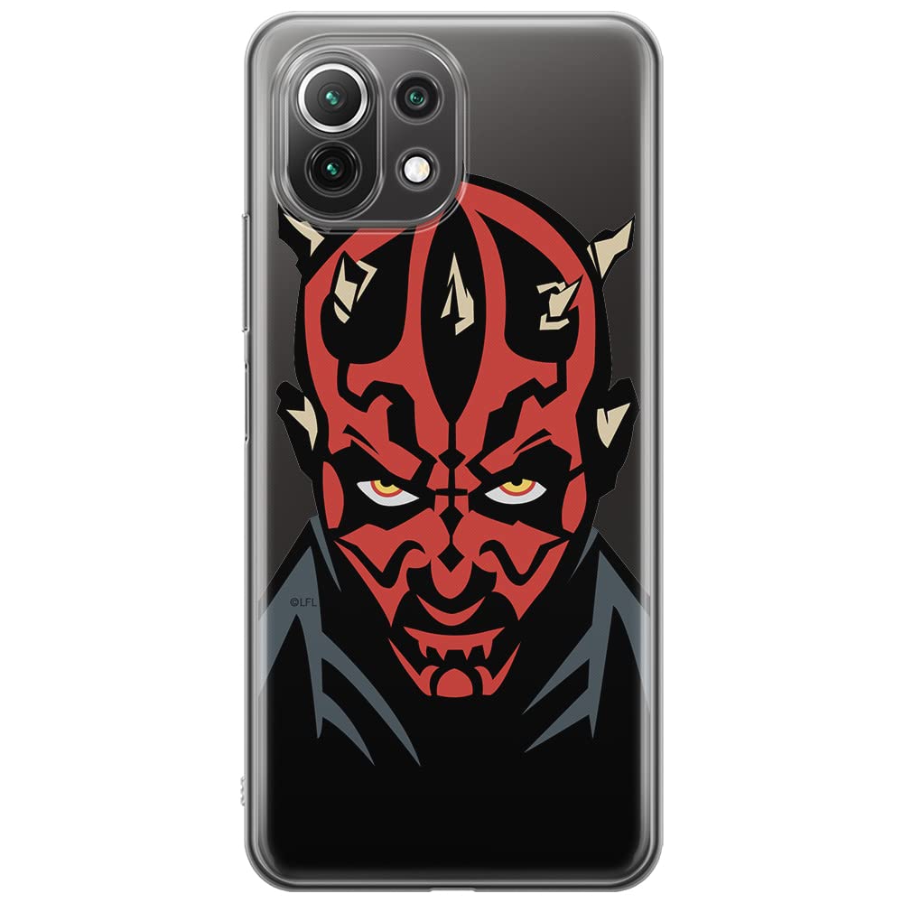 ERT GROUP mobile phone case for Xiaomi 11 Lite 4G/5G original and officially Licensed Star Wars pattern Darth Maul 004, partially transparent