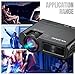 Najoane Mini Projector, Full HD LED Projector The Biggest is 1080P Supported Movie Projector, Portable Movie Projector with 55,000 Hrs LED Lamp Life, 2019 Upgrade for Home Theater Entertainment,Video