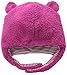 Magnificent Baby Baby Girls' Magnetic Smart Little Bear Fleece HAT, Raspberry, 6-12 Months