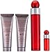 Perry Ellis 360 Red 4 Piece Gift Set,(3.4oz/100ml Eau de Toilette, 3oz Shower Gel, 3oz After Shave Balm, 0.25oz Eau de toilette Spray)