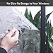 Tulip Decorative Window Film,No Glue Frosted Privacy Film,Stained Glass Door Film,Reflective Static Cling Heat Control Anti UV Window Decoration for Home and Office,35 inches by 78.7 inches