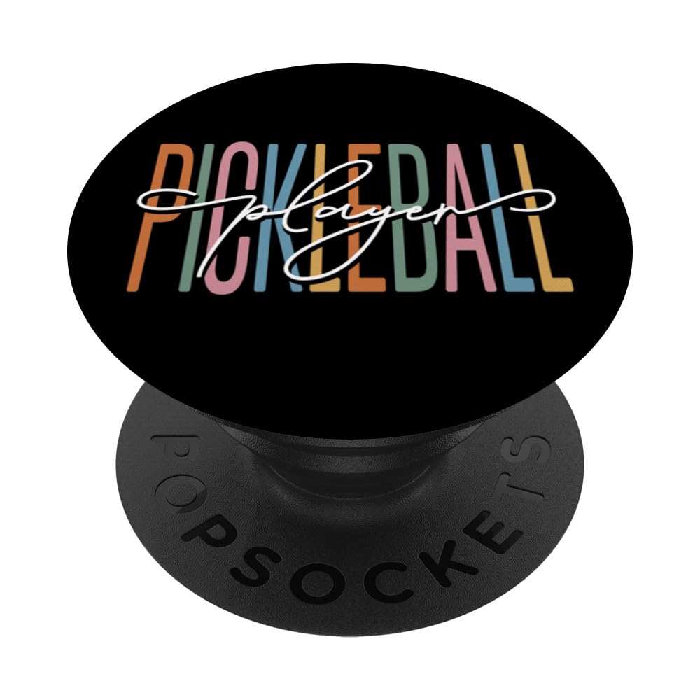 Pickleball Player Retro PopSockets Swappable PopGrip
