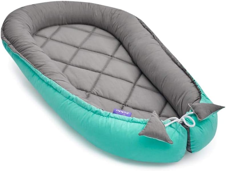 Jukki ® Baby Nest Cocoon Double Sided | 100% Cotton | Handmade | Cuddly Nest for Babies 0 to 8 Months (50 x 90)
