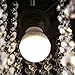 Industrial Wrought Iron Vintage Retro Crystal Pendant Light - LITFAD Adjustable 14