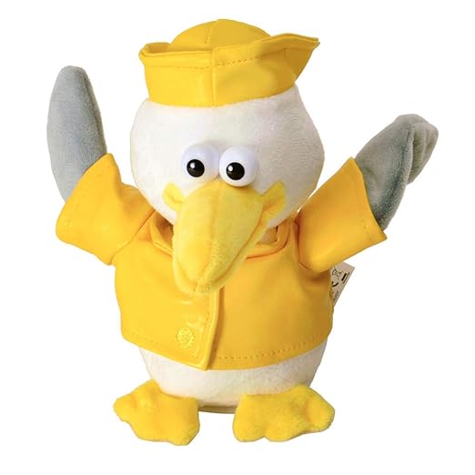 trendaffe Laber Matrose Möwe Kuscheltier mit Sprachwiedergabe - Laber-Matrose-Möwe Stofftier Plüschtier