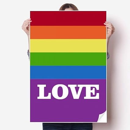 Amazon Diythinker Love Lgbt レインボー ホモ ステッカー ポスター デカール 31x22 ウォールステッカー オンライン通販